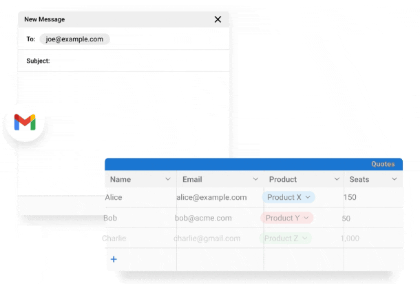Adding data from datablaze to different apps using snippets