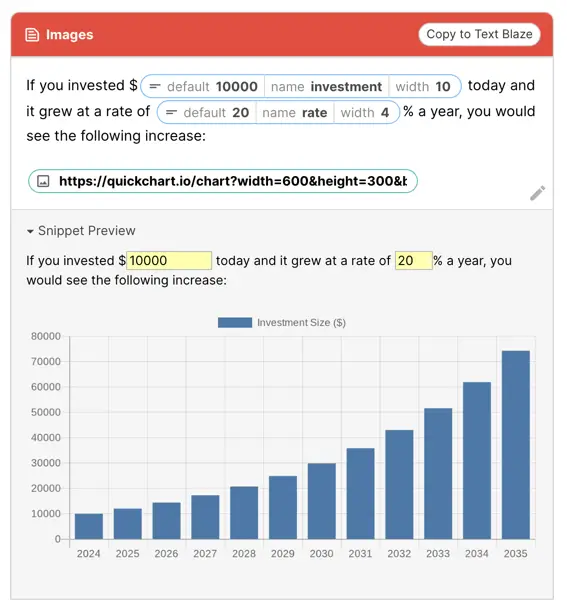 a snippet using dynamic links to create a dynamic product link